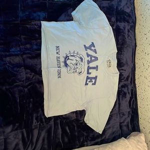 yale cropped t-shirt